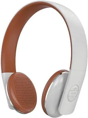 Over Ear Headphones Bluetooth, Active Noise Cancelling, On Ear Headphones, Retro Design, Light Weight Earphones, Comfort Headsets, for Travel Home Office PC (White)