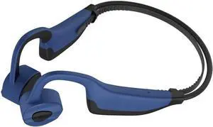 Bone Conduction Headphones Bone Conduction Wireless Earbuds Swimming Earbuds Open Ear Headphones Underwater Earphones for Swimming Built-in Mic Sports Headset with 16G Memory Swimming,Blue