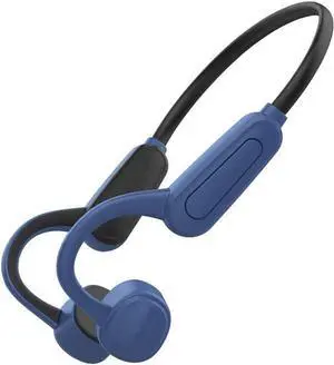 Bone Conduction Headphones Open Ear with Built-in16G+Mic Swimming Bone Conduction Headphones,IPX8 Waterproof Lightweight for Earphones Stable to wear MP3 for Running,Cycling,Hiking,Driving,Blue