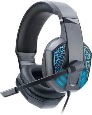 Gaming Het for PS4 PC Het with Surround Sound Noise Canceling Over Ear Headphones with Mic LED Light Compatible with PS5 PS4 Switch PC PS2 Mac Laptop