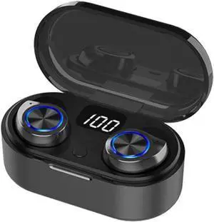 Wireless Earbuds Bluetooth 5.0 Sport Headphones with Charging Case Wireless Earphone Stereo HiFi Sound Noise Cancelling for Working/Travel/Gym