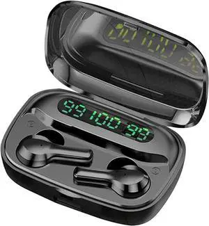 Wireless Earbuds Wireless Headphones with Microphone IPX7 Waterproof Bluetooth Headphones with Charging case Long Playtime Wireless Earphones Bluetooth Earbuds