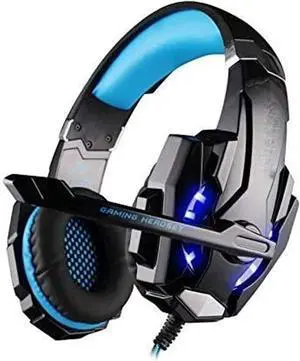 Gaming Het Het with Stereo Surround Sound Gaming Het with Mic LED Light Noise Cancelling Over Ear Headphones