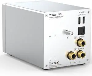 SMSL DS200 High-Resolution Headphone Amplifier Bluetooth 5.1 Support 2X CS43131 Chip 3.5mm&4.4mm Balanced HP Output XMOS XU-316 32bit/768kHz DSD256 USB/Optical/Coaxial Input Audio Stereo Decoder