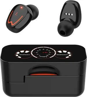 True Wireless Earbuds, Bluetooth 5.0 Earphones in-Ear with Charging Case Easy-Pairing Stereo Calls/Built-in Microphones/IPX6 Sweatproof for Sports,Workout,Gym