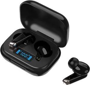 Wireless Earbuds Bluetooth Headphones Premium Fidelity Sound Quality Wireless Charging Case Digital LED Intelligence Display IPX8 Waterproof Earphones Built-in Mic Headset for Sport