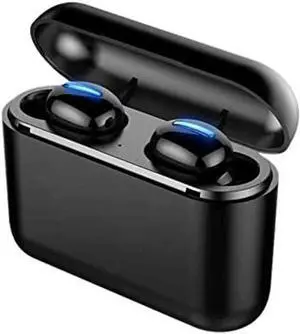 Bluetooth Headset Touch Function with Wireless Charging Box Stereo Headphones in-Ear Built-in Microphone Headphones Sports Subwoofer
