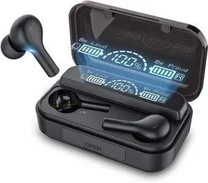 Wireless Headphones, Bluetooth Earphones in Ear 5.0 Sports Headphones, with Charging Case, Wireless Earbuds with Built-in Mic for Sports Work