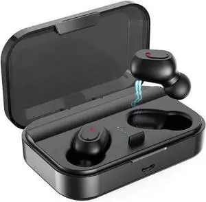Bluetooth Headphones Binaural Call True Wireless Earbuds 20H Playtime HD Stereo Bass Sound Mini in Ear Bluetooth Earphones with Built in Mic