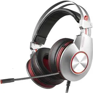 Wired Gaming Headset  Microphone  Lightweight Steel-Reinforced Headband  for PS5, PS4, PC, Xbox