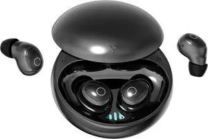 Invisible Mini Sleep Earbuds for Side-Sleepers, Wireless Noise-Canceling Headphones Bluetooth 5.4 with Long Battery Life, Sleep-Friendly Design Sleep Earphones, All-Night Comfort (Jet Black)