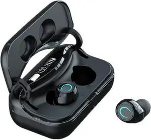 Bluetooth Headphones True Wireless Earbuds with Charging Case IPX7 Waterproof TWS Stereo Sound Earphones Built-in Mic in-Ear Hets Deep Bass for Sport Running