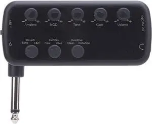 Professional Headphone Amplifier with Multi Effects, Bass Boost, Overdrive, Distortion, Echo Reverb, Chorus Tremolo for Deep Bass Enhancement Portable Headphone Amp