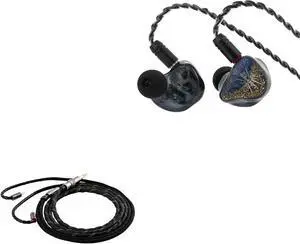 IFIXAUDIO Kiwi Ears Forteza Monitor Earbuds, 1BA + 2DD HiFi Wired Earbuds DUNU Lyre Mini in Ear Monitor Cable, HiFi Upgrade Earbud Cable (2Pin)