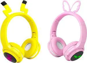 Wireless Kids Headphones with 7-Color LED Lights, 85dB Safe Volume & 40H Playtime  Ultra-Soft Over-Ear for School Travel