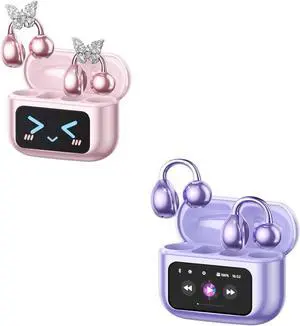 PAXA M100 Clip On Earbuds Jewelry Earbuds with Touch Screen Open