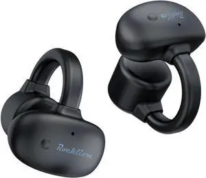 Open-Ear Bone Conduction Headphones Bluetooth 5.3 Wireless, 30H Playtime IPX4 Waterproof Sport Earphones - Clip-On Lightweight Design for Running Cycling Gym Workouts