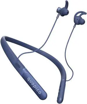 Neckband Bluetooth Headphones,Superpowered Sound with Bluetooth 5.3 45ms Low Latency, ENC Noise Cancelling Mic,120H Playtime, 14.2mm Bass Drivers, IPX5 Sweatproof, Type-C Fast Charging, (Blue)