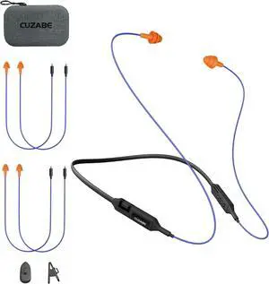 Bluetooth Earplug Headphones with 2 Pairs of Replacement Earbud Cables, 29dB Noise Reduction Ear Protection with 30 Hour Battery