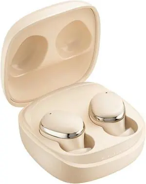 Wireless Earbuds Bluetooth Bluetooth 5.3 Running in-Ear True Wireless Earphones Fit Exercise Gym Outdoor Work(Beige)