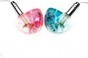 SeeAudio Yume IV Dual Balanced Armature IEMs, 2BA HiFi in-Ear Monitor Earphones, Wired Earbuds with Silver-Plated OFC Detachable Cable, Ergonomic Design for Audiophiles, Musicians (3.5mm)