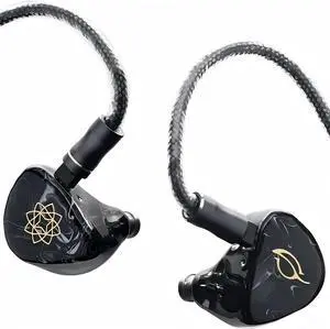 SeeAudio Bravery 4BA Drivers in-Ear Monitor Earphones, Quad Balanced Armature IEM Earbuds, HiFi Wired Headphones with Premium HAKUGEI Cable for Audiophiles and Musicians