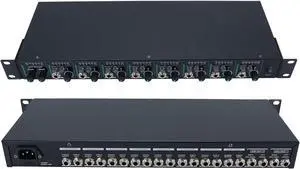 GOWENIC 8 Channel Headphone Amplifier, Earphone Splitter Supports 8 Pairs of Headphones, 1/4" Input, Mixer with Mono and Stereo for Stage