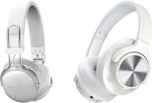 FM30 Active Noise Cancelling On Ear Headphones with FM20, Wireless Over Ear, Hi-Res Sound, Custom EQ via App, 130H Playtime, Comfortable Fit, for Travel Home Office