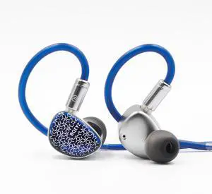 BQEYZ Frost Hybrid in-Ear Monitor Earphones, 1DD + 1Planar Driver IEM Headphones, HiFi Wired Earbuds with CNC Aluminum Shell, Silver-Plated Cable for Audiophile/Musician (4.4mm)