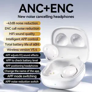 Sleep Headphones Wireless Bluetooth 5.4 Sleeping Earbuds 10H Single Use Mini Ultra-Long Standby -42dB deep sea Noise Reduction Music Sleep Earphones,Black
