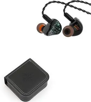 Linsoul ZiiGaat Arcanis in Ear Monitor, Professional 2DD+5BA Hybrid IEM Earphone Kiwi Ears Earbud Case, Portable Earphone Carrying Case