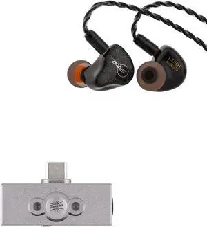 Linsoul ZiiGaat Lush in Ear Monitor, 1DD+4BA Hybrid Earphone IEM, Studio Monitor Tunning Wired Earbuds with Detachable Cable(Silver) Kiwi Ears Allegro Pro Upgraded IEM Earphone DAC/AMP