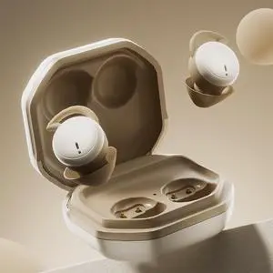 Sleep Headphones Invisible Wireless Bluetooth Sleep Earbuds for Side Sleepers,Comfortable Noise Blocking Wireless Headphones for Sleeping,Mini Compact+Bass Enhancement+HD Calling,Beige