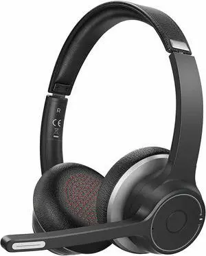 Wireless Over-Ear Headphones Boom Mic Headset Compatible with Samsung Galaxy Tab S10 FE 10.9"/Tab S10 FE Plus 13.1", Hands-Free Earphones Noise Isolation