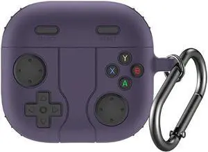 SaharaCase - Inspire Series Game Console Case for AirPods 4, Shadow Purple, (HP00205)