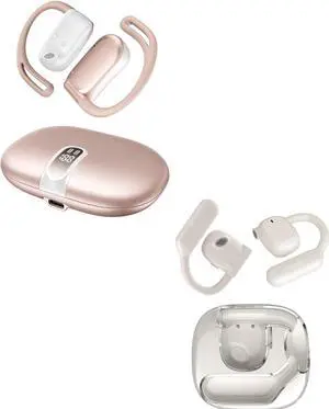 Q9&Q11 Bundle, 110H Playtime Open-Ear Headphones w/Fast Charging, 16mm Hi-Fi Audio Drivers, Physical Buttons, ENC Mic, IPX5 Waterproof, Bluetooth 5.4