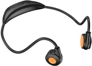 Open Ear Headphones Bone Conduction Headphones Bluetooth 5.3 Wireless Earphones Single Battery Life 10H, IPX7 Waterproof Sport Headset for Running, Driving, Cycling, with Clear Calls,Yellow