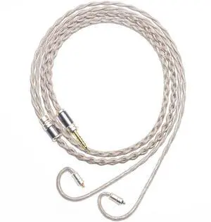 6N Single Crystal Copper IPX IEM Cable for IPX UE5 Pro UE6 Pro UE7 Pro UE11 Pro UE18+PRO UE350 UE250 UE150 UE Live UE RM UE RR 4.4mm Balanced Hi-Fi Earphone Upgrade Cable (3.5mm Plug)