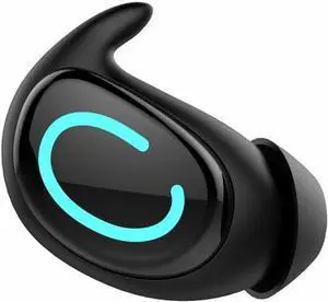 Mini Wireless Earpiece Headphone Bluetooth Sleep Earbud,7H Single Battery Life ENC Noise Cancellation,HiFi high Fidelity Sound Quality,IPX5 Waterproof Earphone,Black