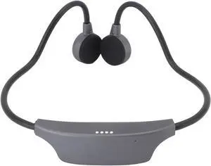 FOSA Bone Conduction Sport Headphones, 16G MP3 Swimming Diving Headset, Immersive Sound for Cycling, Running, Fitness, with Sticker Pack (Gray)