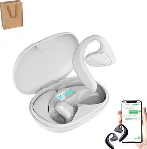 Kngdrt Roostick Translator Earbuds, Roostick Language Translator, Ai Translation Wireless Bluetooth5.4 Earphones, Earbuds 144 Languages & Accents, Four Modes for Travel Business Learning (White)