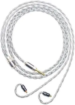 6N Single Crystal Silver T1 IEM Cable for Westone Pro X10 Pro X20 Pro X30 Pro X50 MACH10 MACH20 MACH30 MACH40 MACH50 MACH60 MACH70 MACH80 4.4mm Balanced Earphone Upgrade Cable (3.5mm Plug)