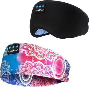 MUSICOZY Sleep Headphones Bluetooth 5.4 Headband, Sports Wireless Earphones Sweat Resistant Earbuds Sleeping Headphone with Ultra-Thin HD Stereo Speaker for Workout Running Cool Gadgets Unique Gifts