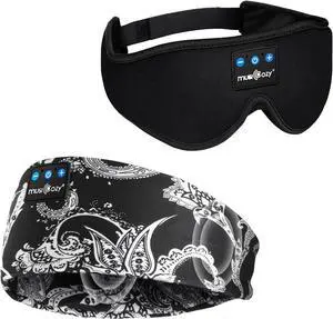 MUSICOZY Sleep Headphones Bluetooth 5.4 Headband, Sports Wireless Earphones Sweat Resistant Earbuds Sleeping Headphone with Ultra-Thin HD Stereo Speaker for Workout Running Cool Gadgets Unique Gifts