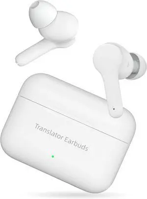 Wooask M6 Language Translator Earbuds 74 Languages & 70 Accents Online and Offline 97% High Accuracy Works with iOS & Android Devices(Offline in 8 Languages)