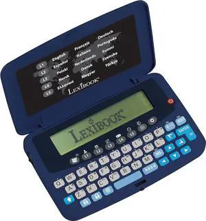 Lexibook 15-Language Translator, Integrated Euro Converter, Battery, Purple/Black, NTL1570