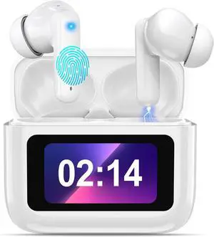 AI Real-Time Translation Earbuds,Wireless Earbuds,144 Languages Ear Buds,Two-Way Translator Earbuds, Bluetooth Headphones, Ear pods Wireless,HD Sound Translating Earbuds for Travel, JM21-White
