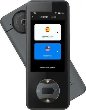 Wooask W10 Offline Language Translator Device Accurate Online Offline Translation Instant Voice Translation in 144 Different Languages and Accents for Learning, Travel Business