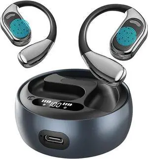 AI Real-Time Translation Earbuds,Wireless Earbuds,144 Languages Ear Buds,Two-Way Translator Earbuds, Bluetooth Headphones, Ear pods Wireless,HD Sound Translating Earbuds for Travel, M76 Black 01