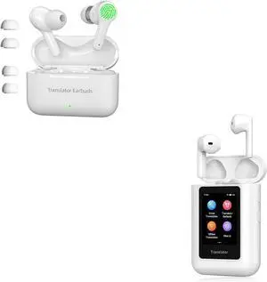 Wooask Translation Earbuds, AI Translation Earbuds Real Time, 2025 Latest Two-Way Translator Device Online Translation for Travel, Business, Learning Language Wooask Translation Earbuds, AI Translation Earbuds Real Time, 2025 Latest Two-Way Translator Device Online Translation for Travel, Business, Learning Language